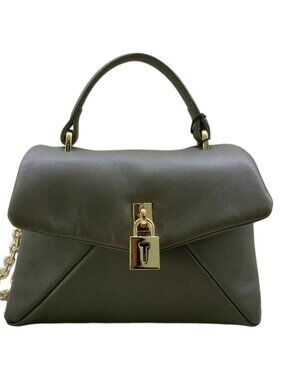 NWT Ted Baker Poppy Leather Satchel Olive Green